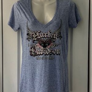 Harley Davidson Women's Graphic T-Shirts Medium